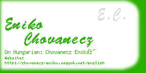 eniko chovanecz business card